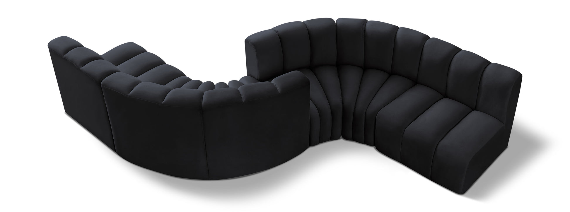 Arc - Velvet 6 Piece Modular Sofa