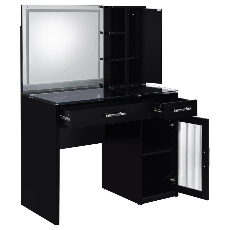 Flora - 2-Drawer Vanity Set With LED Mirror