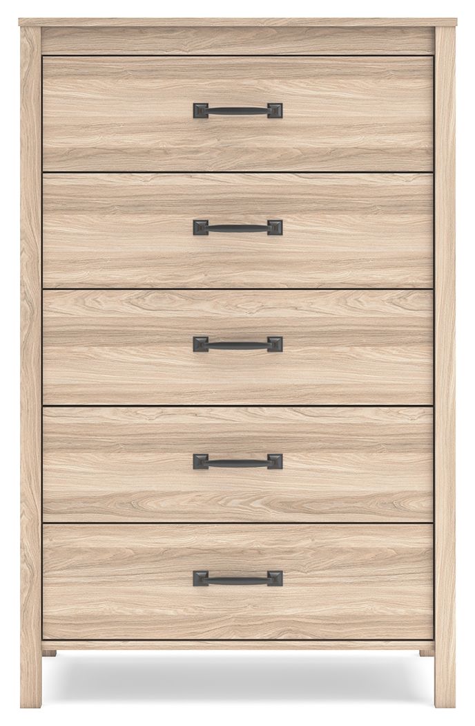 Battelle - Tan - Five Drawer Chest