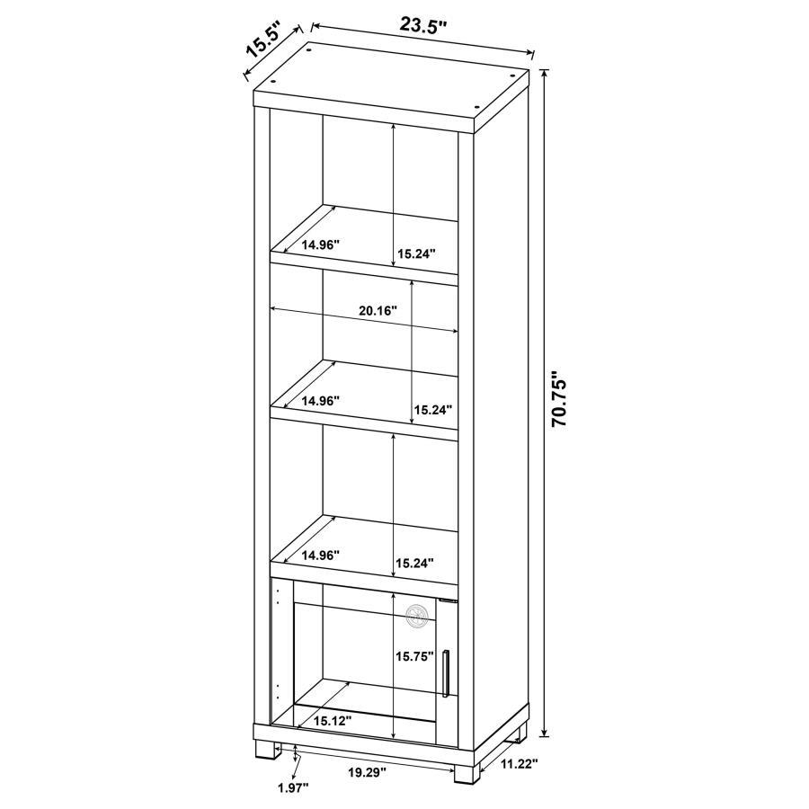 Jupiter - 3 Piece Entertainment Center TV Stand - Black