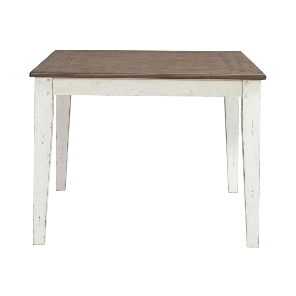 Al Fresco - Rectangular Leg Table - Graphite / Whitestone