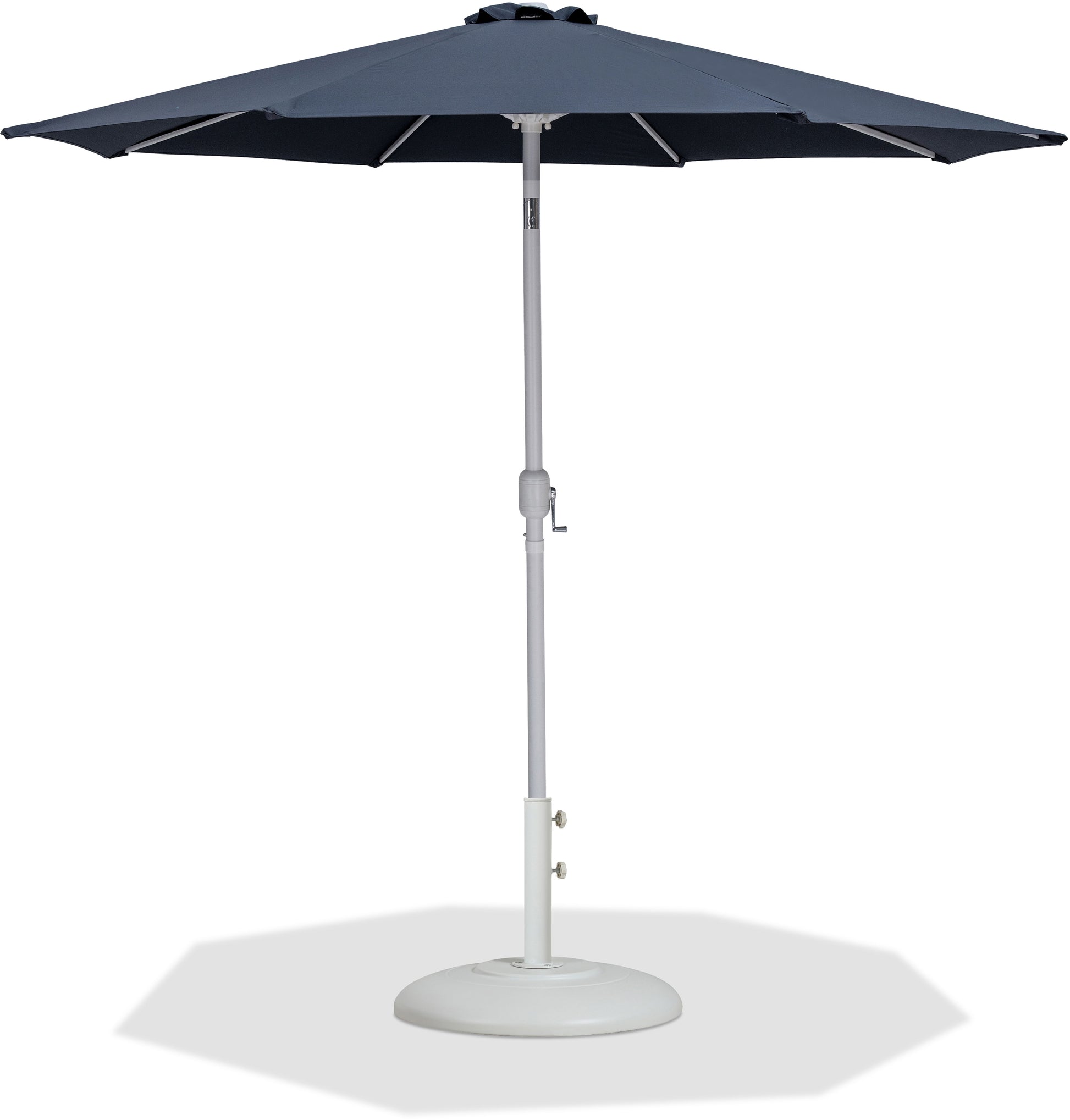 Fiji - Aluminum Patio Umbrella With Round White Base