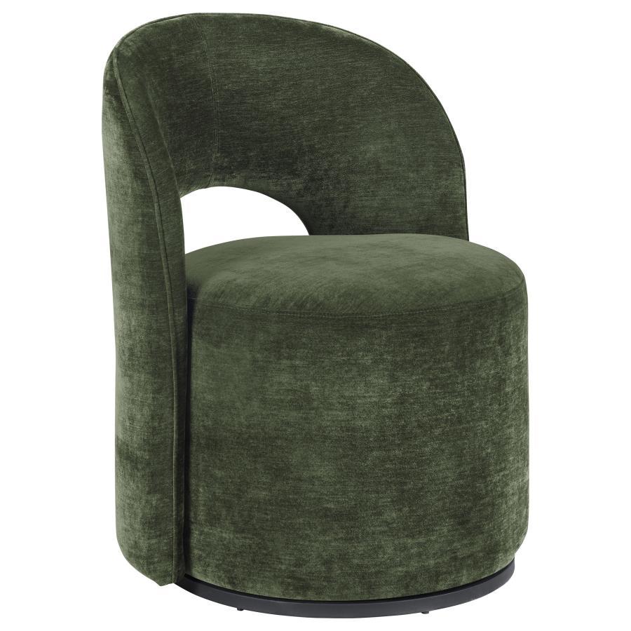 Harjo - Velvet Upholstered Swivel Accent Chair