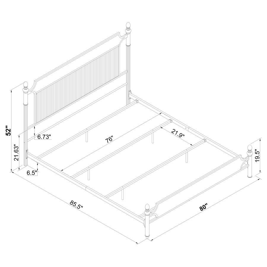 Cameron - Metal Panel Bed