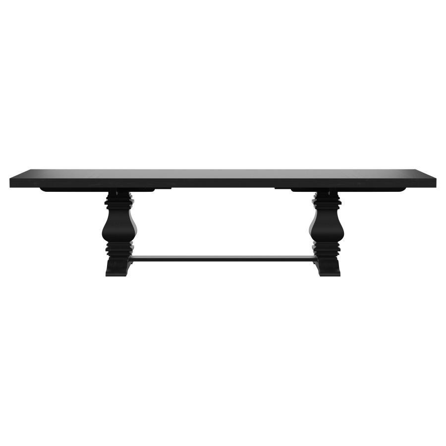 Florence - Extension Dining Table - Distressed Black
