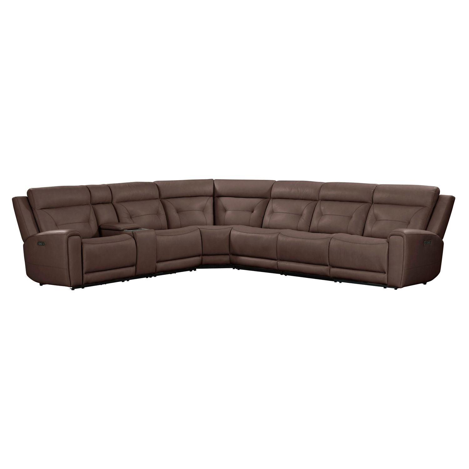 Beckham - 7 Piece Sectional - Brown