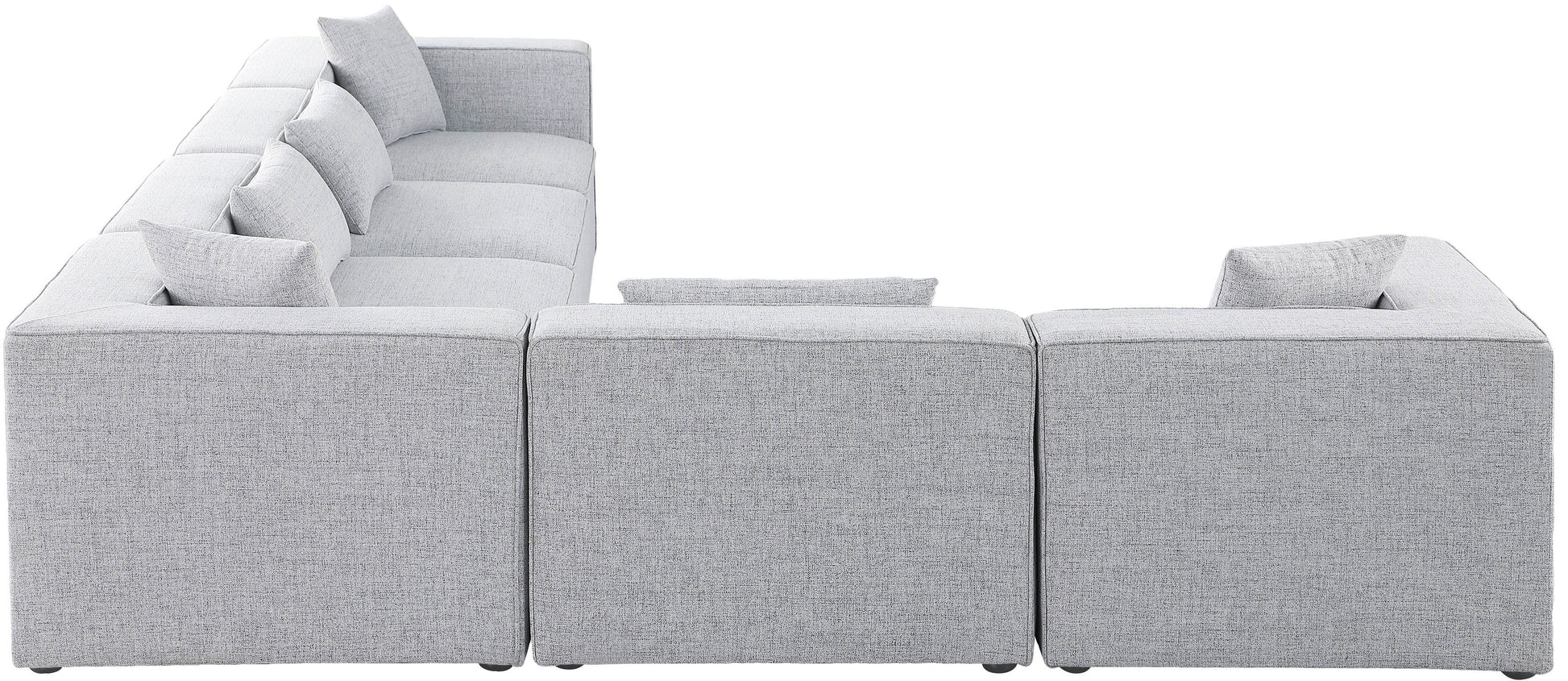 Cube - Linen 6 Piece Modular Corner Sectional