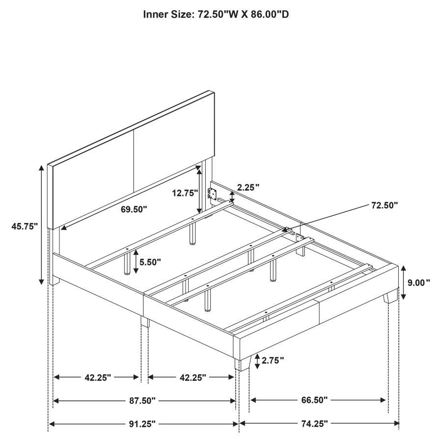 Dorian - Upholstered Panel Bed