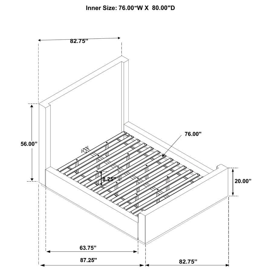 Nala - Upholstered Sleigh Bed