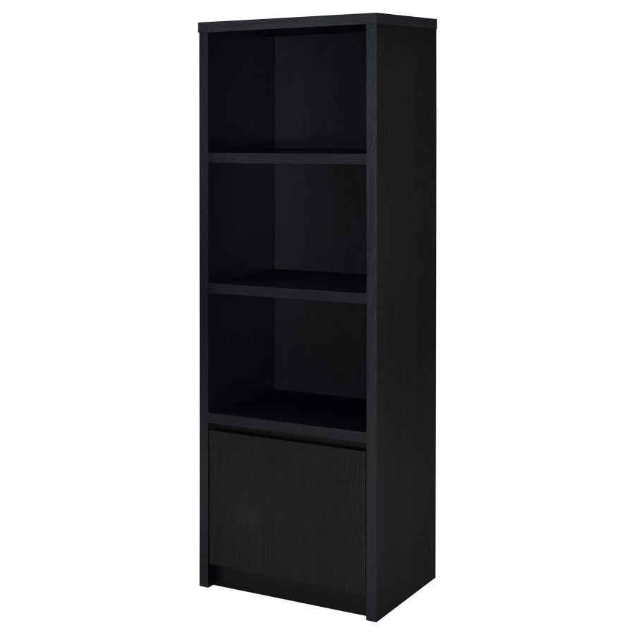 Winfield - 3-Sheld Media Tower Entertainment Pier - Black