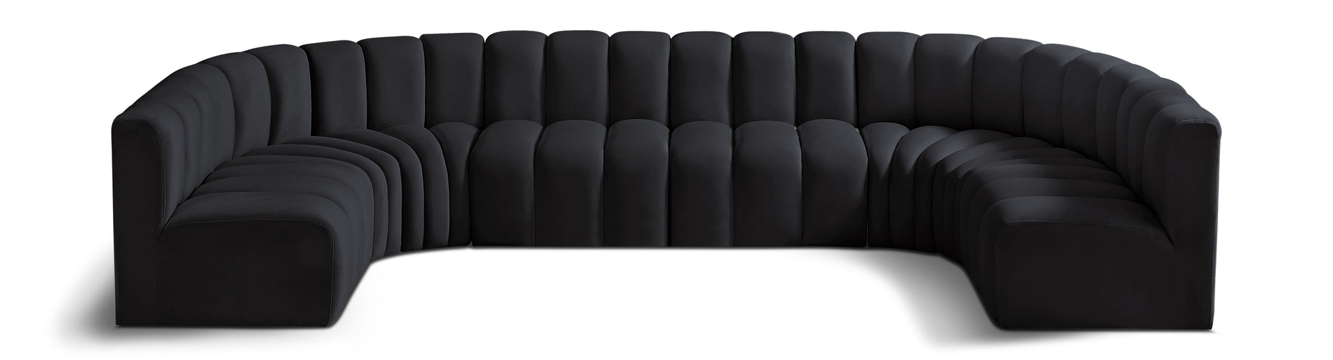 Arc - Velvet Modular U-Shaped Sectional