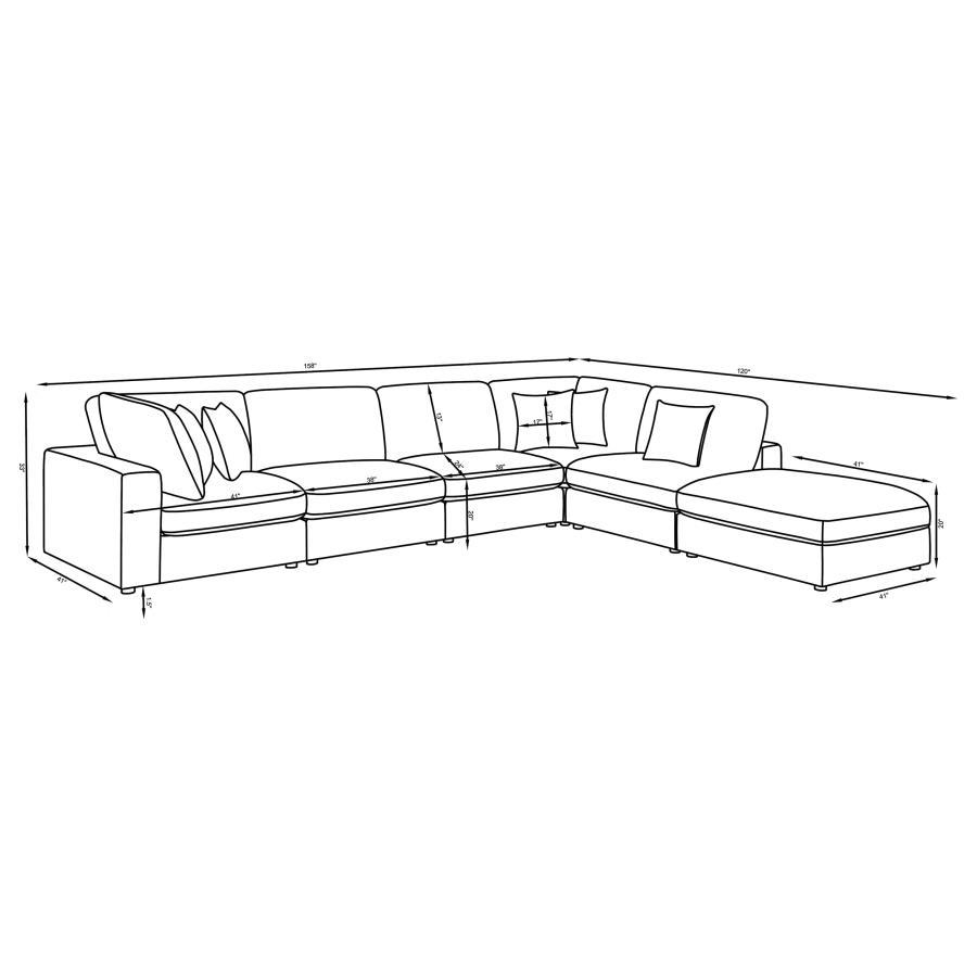 Serene - Upholstered Modular Sectional Sofa