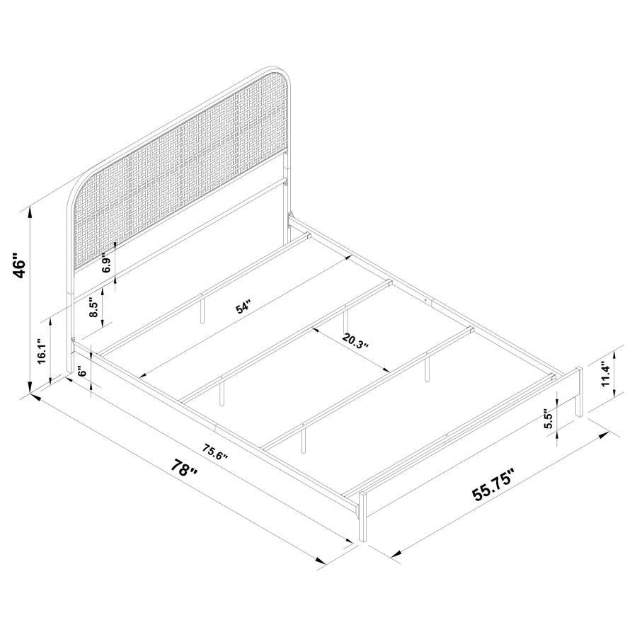 Amherst - Radio Weave Rattan Metal Bed
