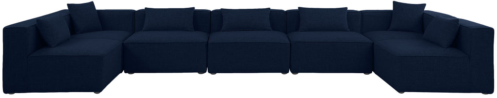 Cube - Linen 7 Piece Modular U-Shaped Sectional