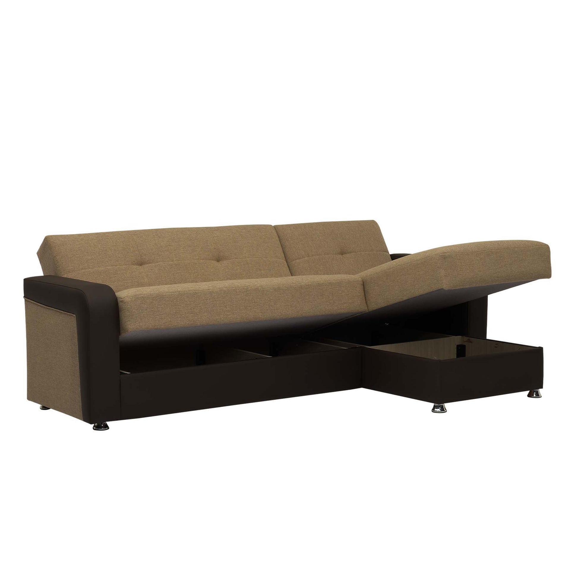 Ottomanson Harmony - Upholstered Convertible Chaise Lounge With Storage