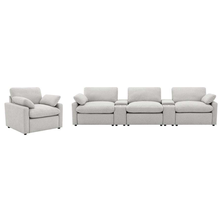 Collins - 5-Piece Power Reclining Home Theater Seating