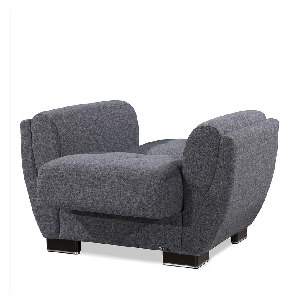 Ottomanson Armada Air - Upholstered Convertible Armchair With Storage - Polyester