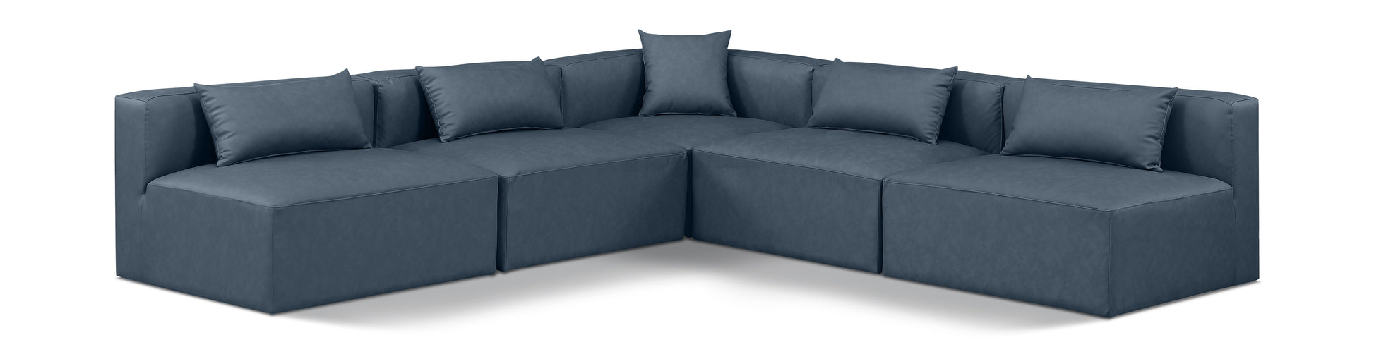 Cube - 5 Piece Modular Corner Armless Sectional