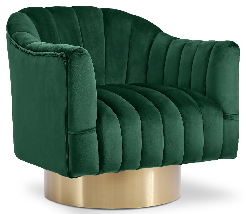 Farrah - Accent Chair with Gold Base