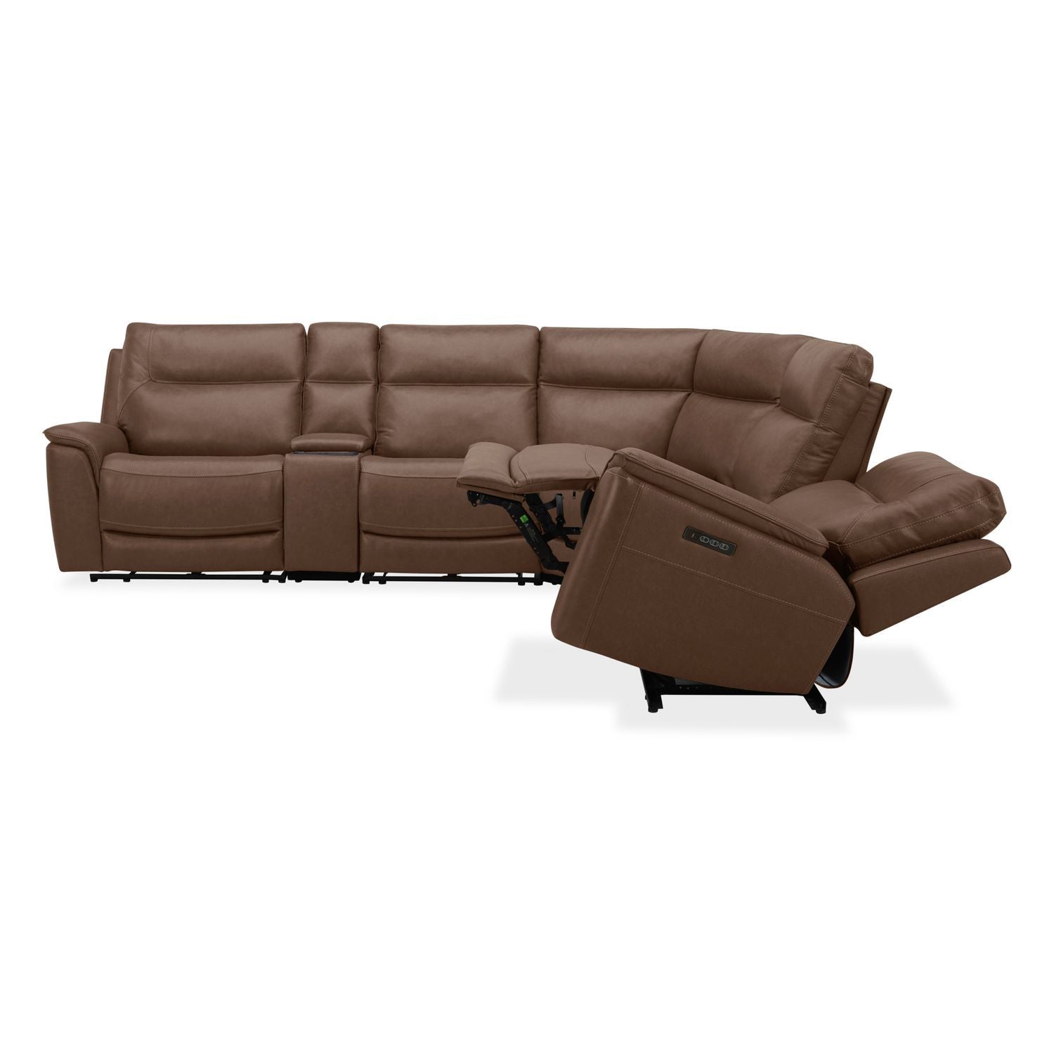Collins - 6 Piece Sectional - Brown