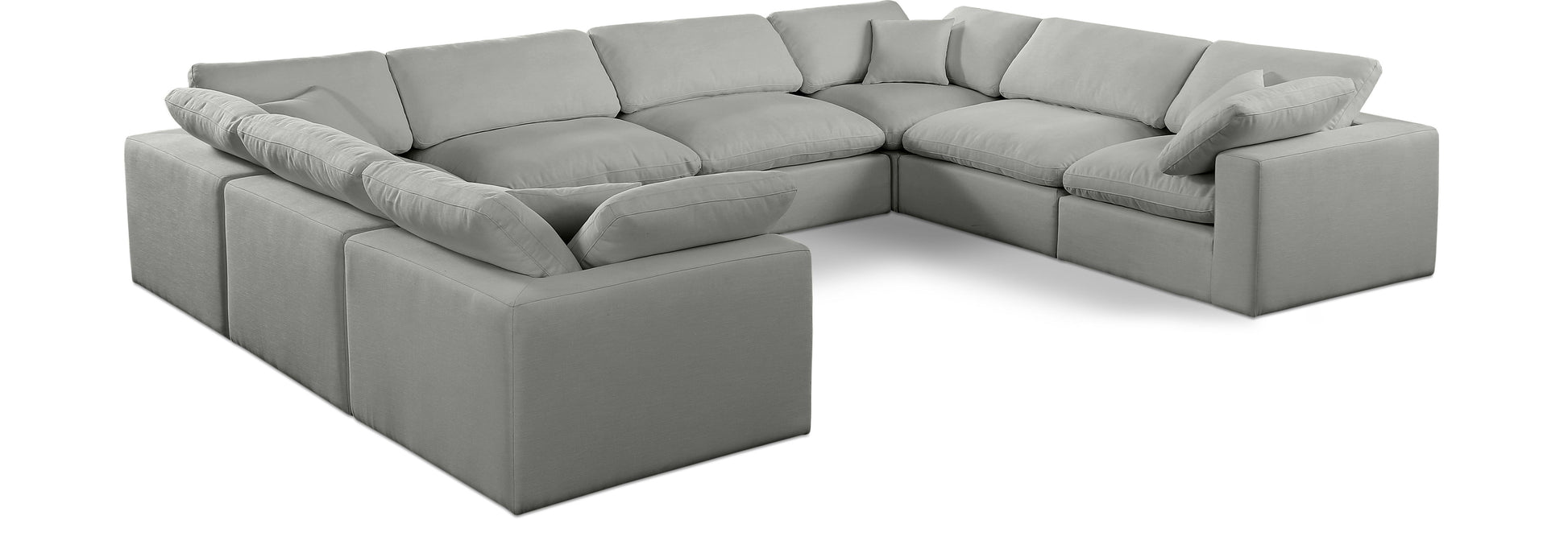 Comfy - 8 Piece Linen Modular Sectional