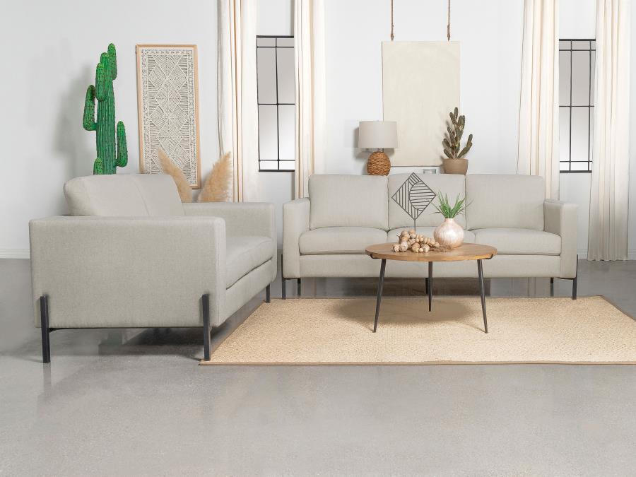 Tilly - Upholstered Track Arm Sofa Set