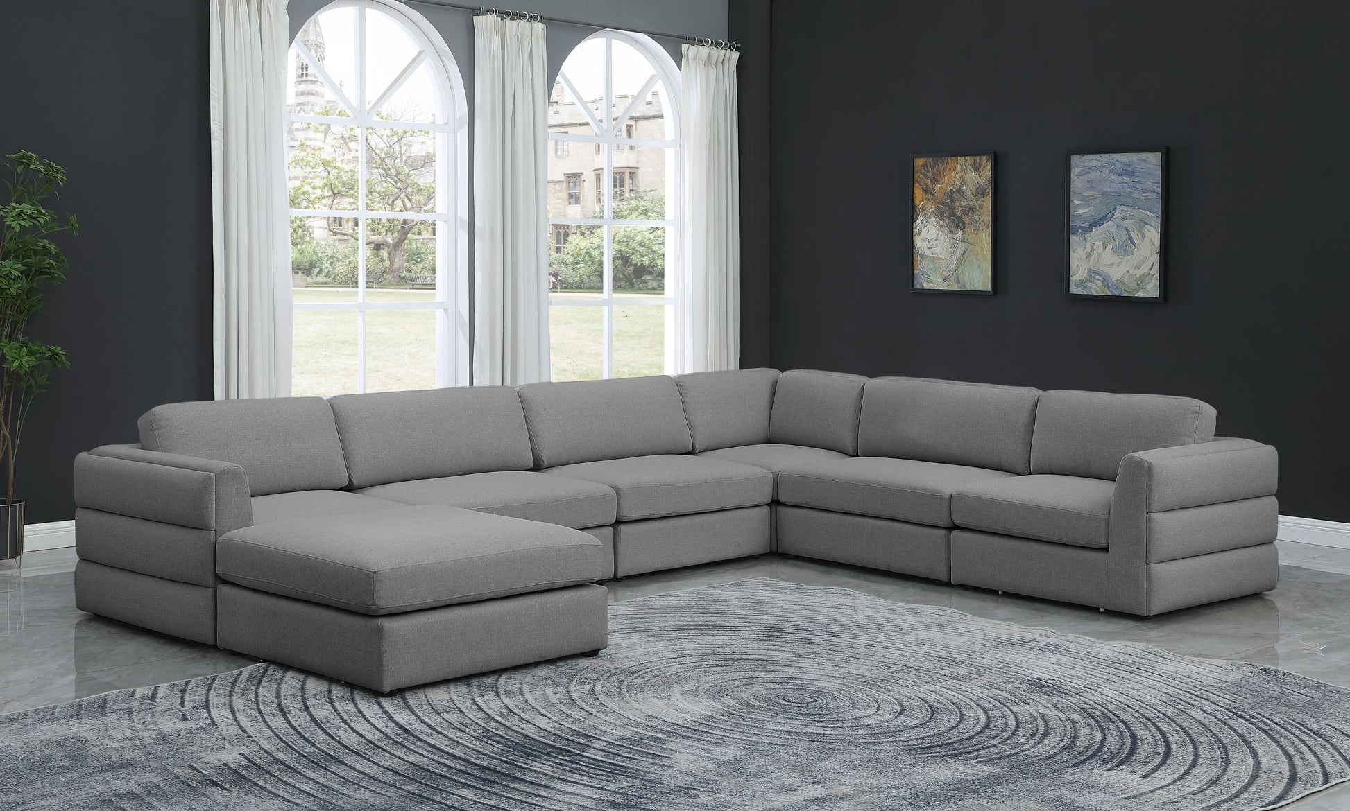 Beckham - 7 Piece Modular Sectional With Chaise