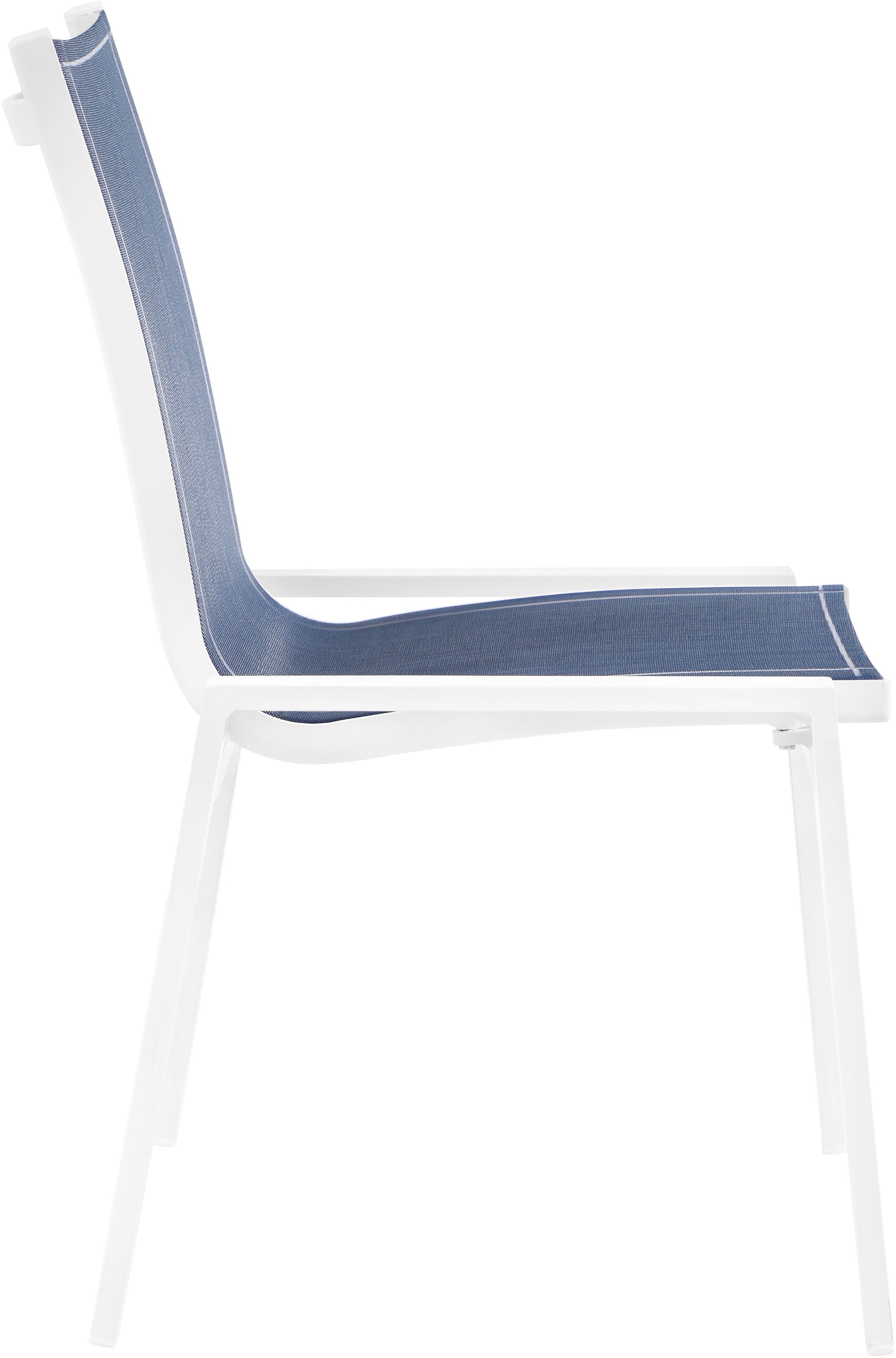 Nizuc - Outdoor Patio Dining Chair With White Frame (Set of 2)