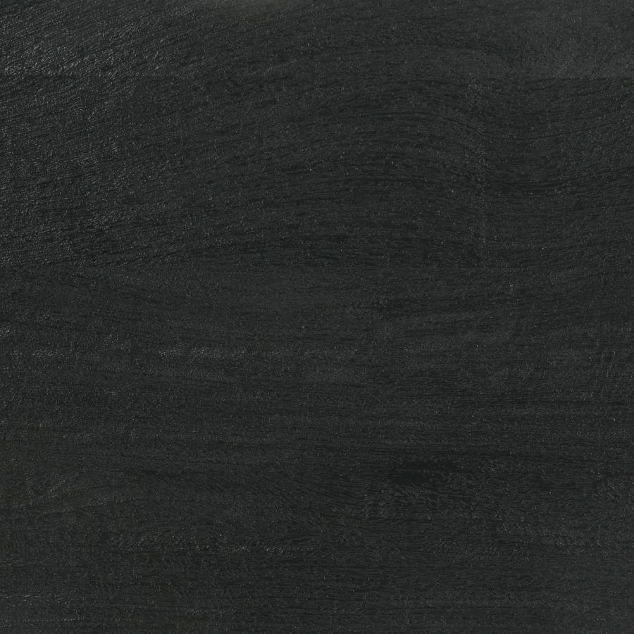 Marsden - 2 Door Mango Wood TV Stand - Charcoal Black