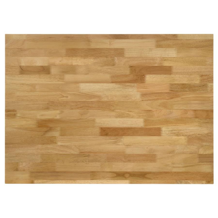 Edgeworth - Kitchen Island Counter Table With Pot Rack - White