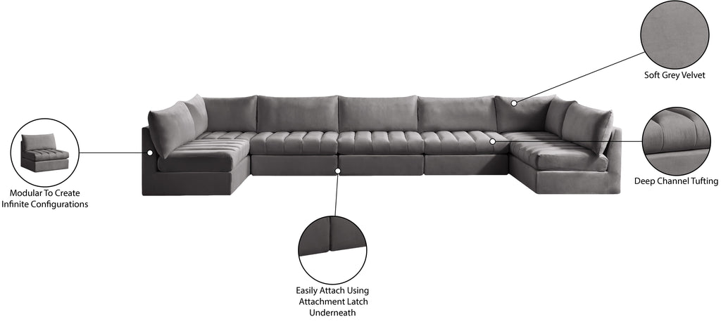 Jacob - Modular U-Shaped Sectional 7 Piece