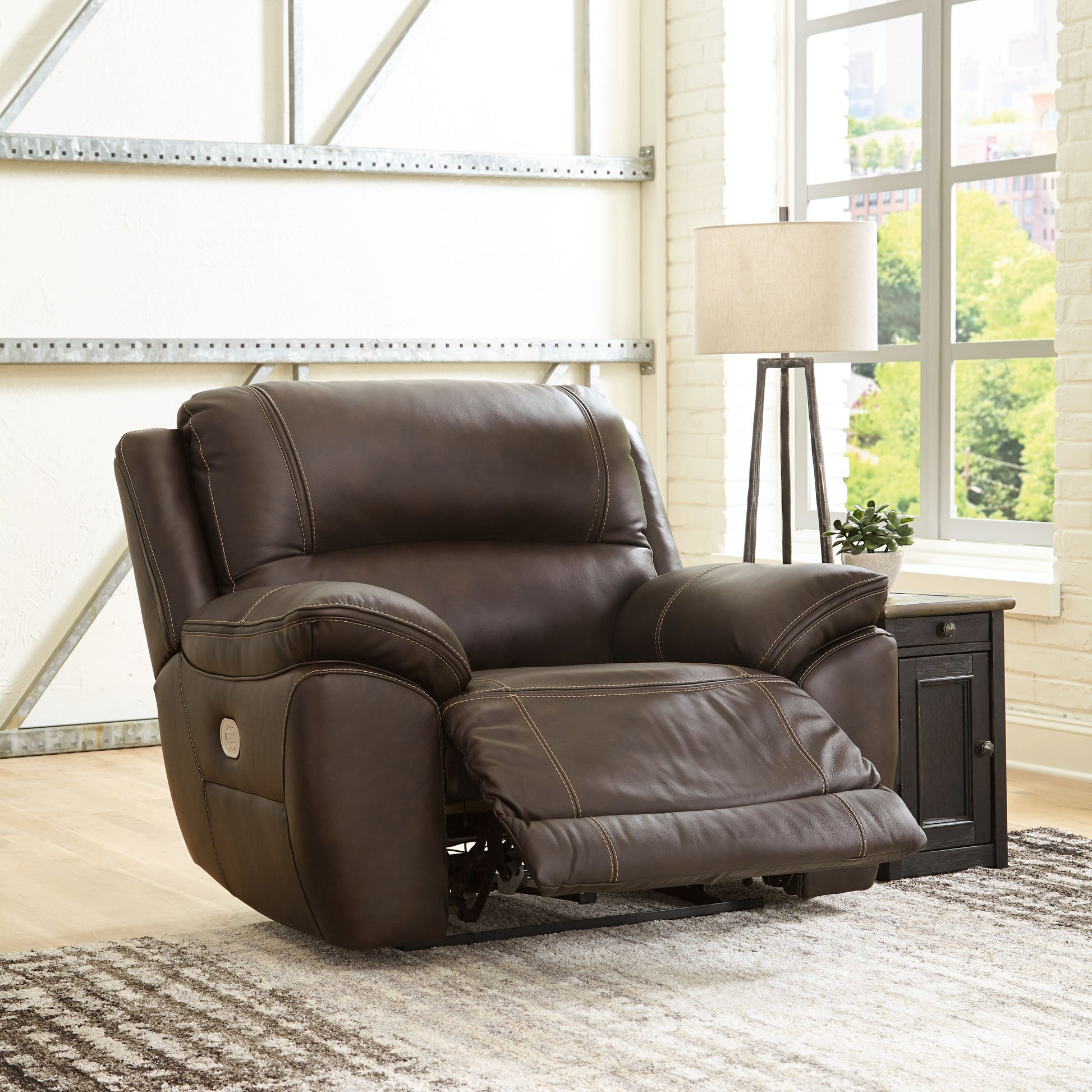 Dunleith - Chocolate - Zero Wall Recliner w/PWR HDRST