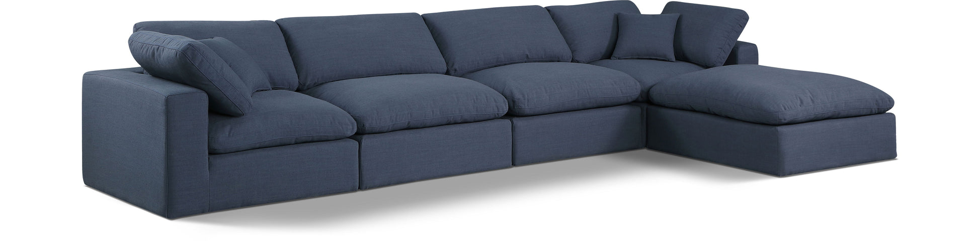 Comfy - 5 Piece Linen Modular Sectional With Chaise