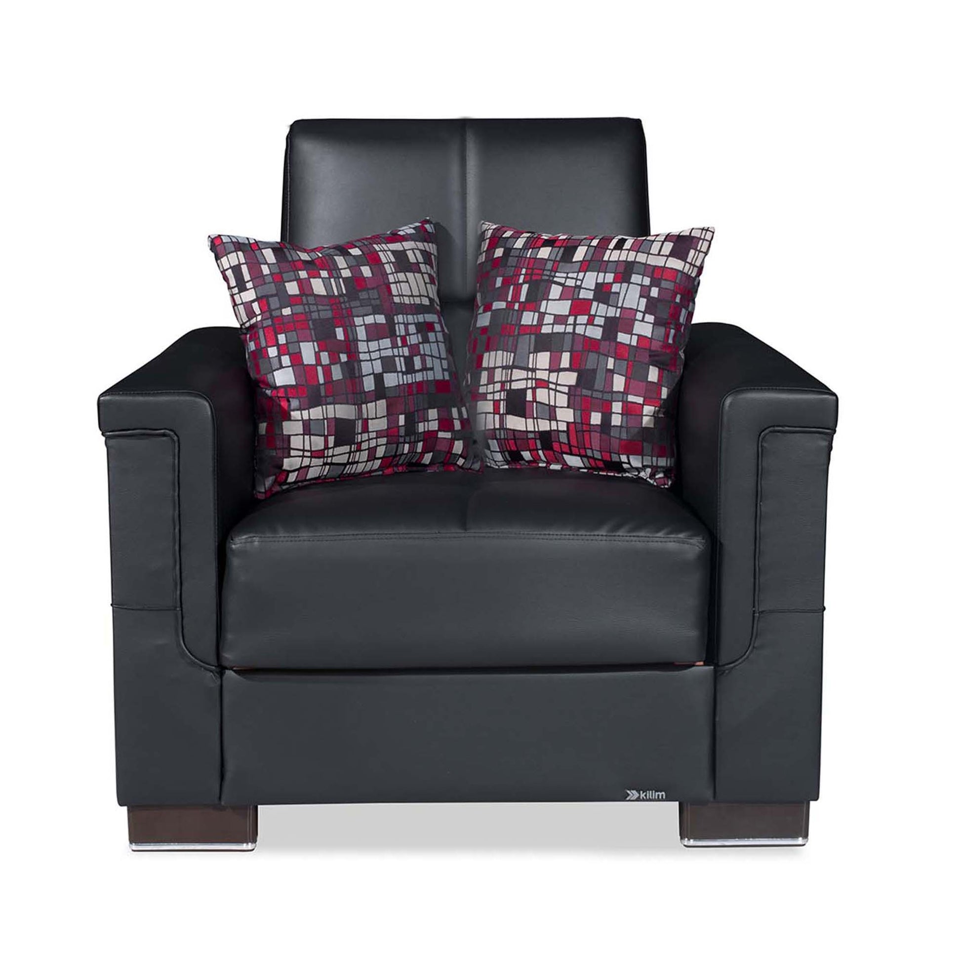 Ottomanson Armada - Upholstered Convertible Armchair With Storage - PU