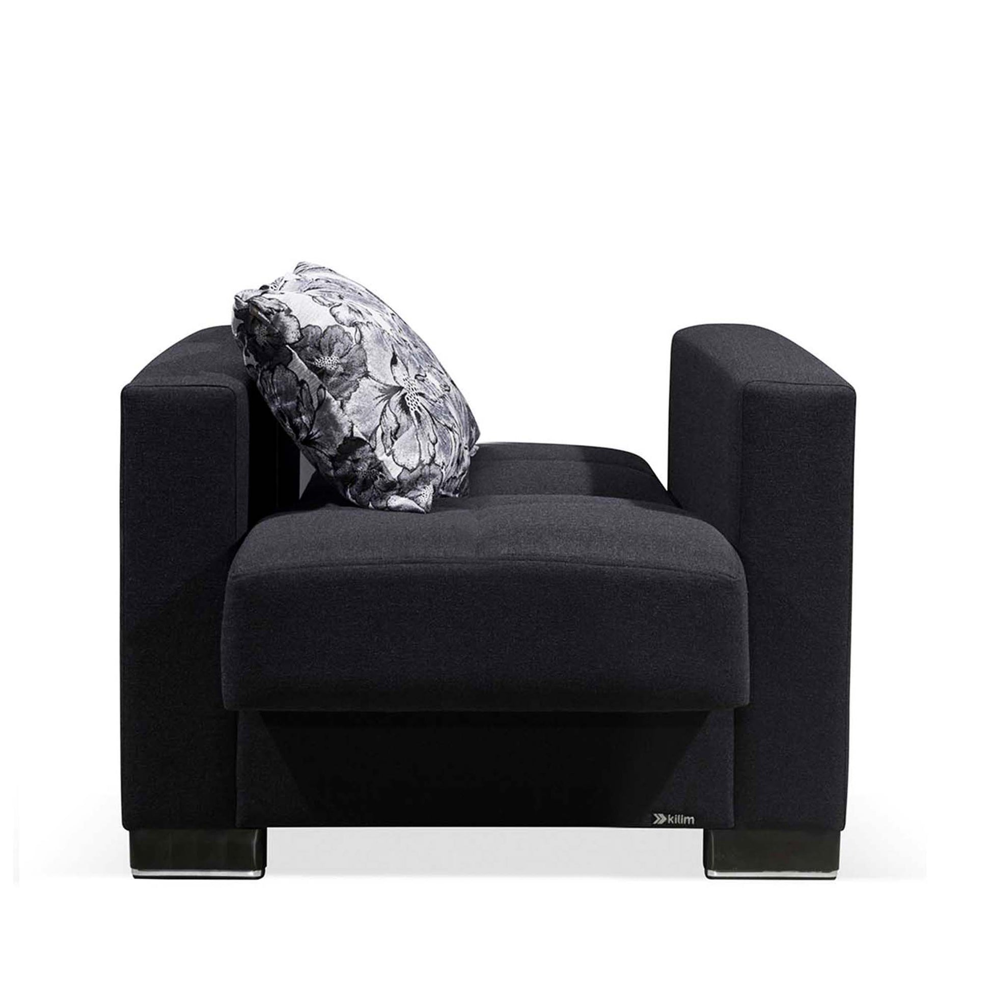 Ottomanson Armada - Upholstered Convertible Armchair With Storage - Polyester