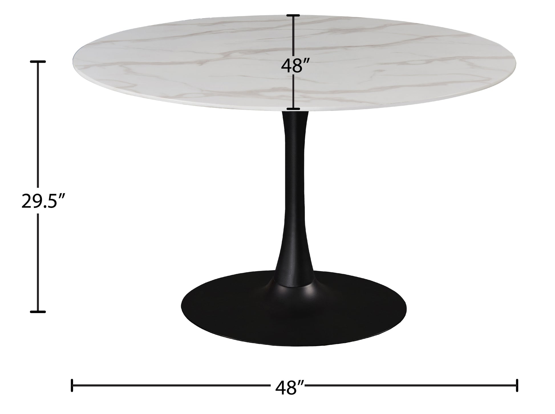 Tulip - Two Tone Dining Table