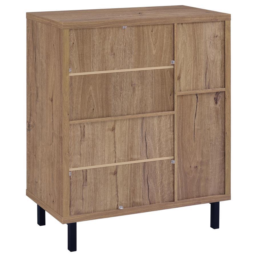 Teller - 2-Door Shoe Storage Cabinet - Natural Oak