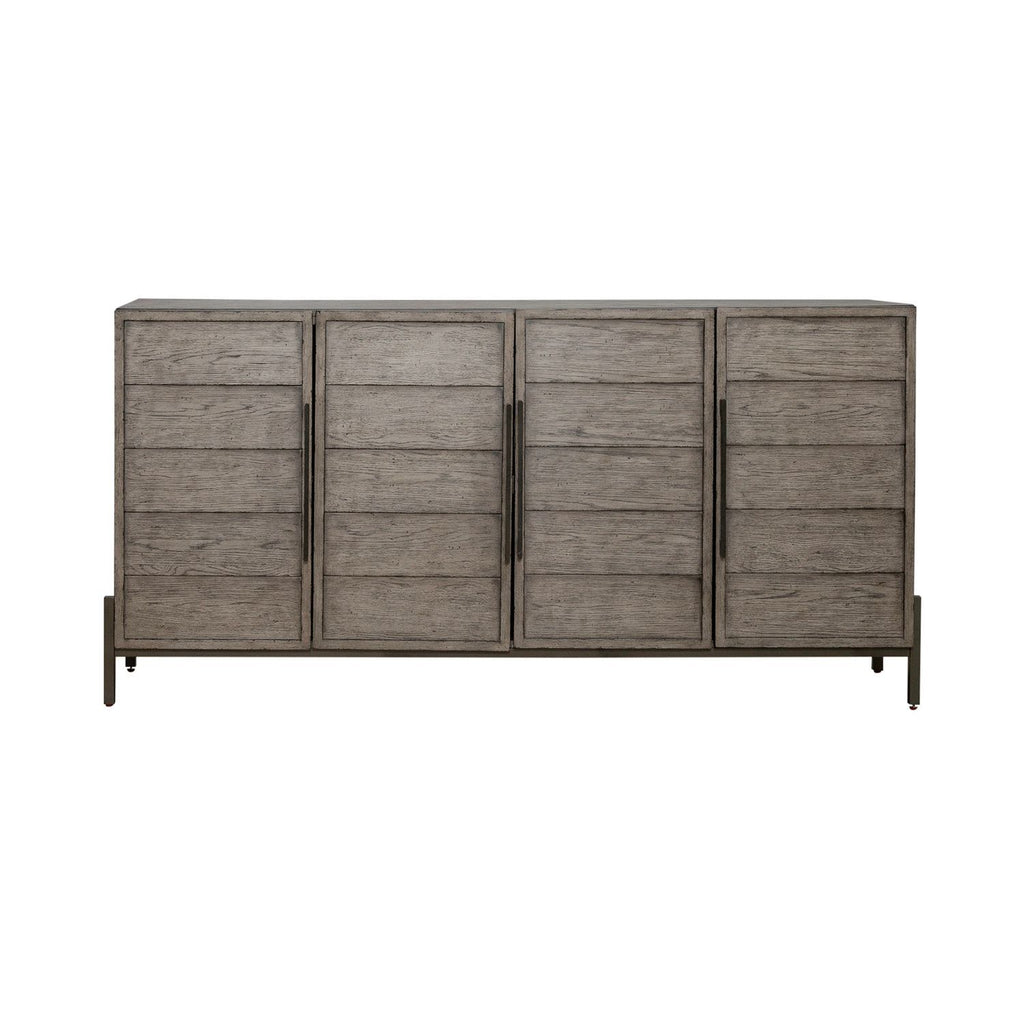 Pelicans Buff - 74" Accent TV Console - Gray