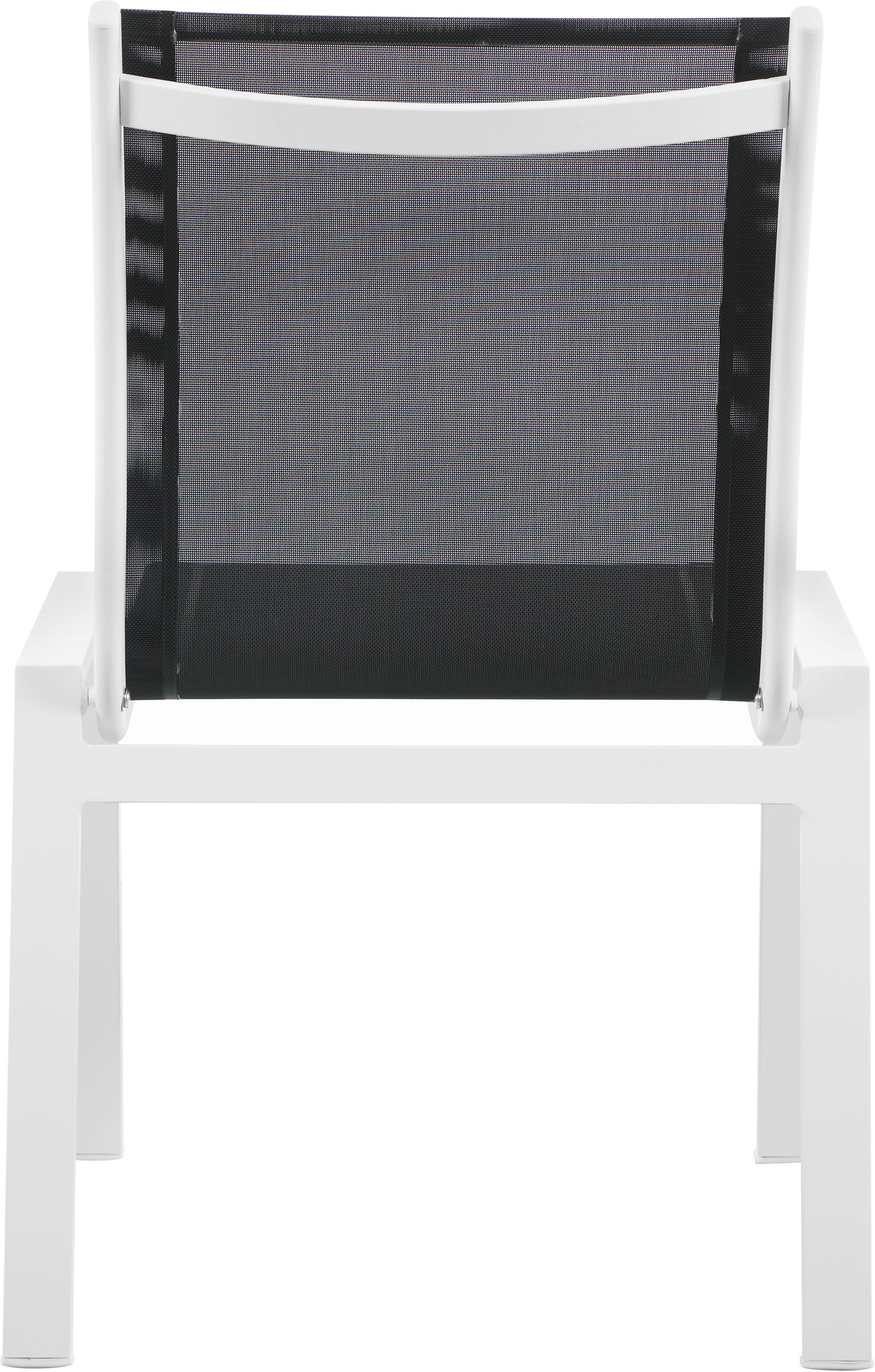 Nizuc - Outdoor Patio Dining Chair With White Frame (Set of 2)