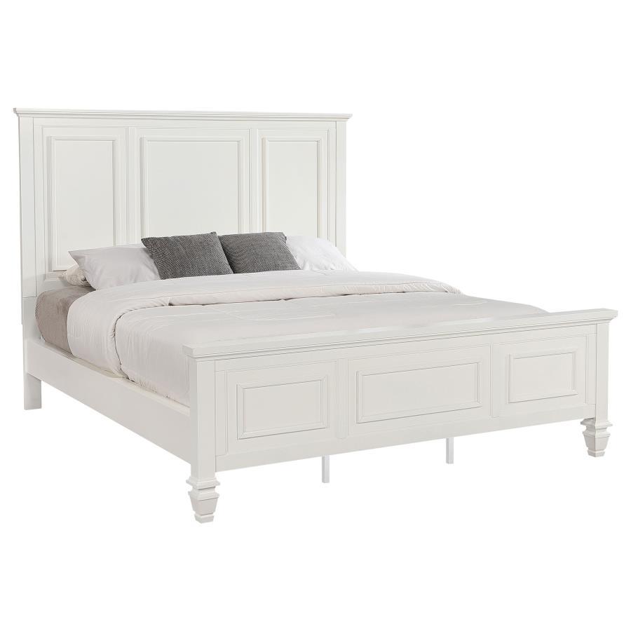 Sandy Beach - 63" Panel Bed with High Headboard