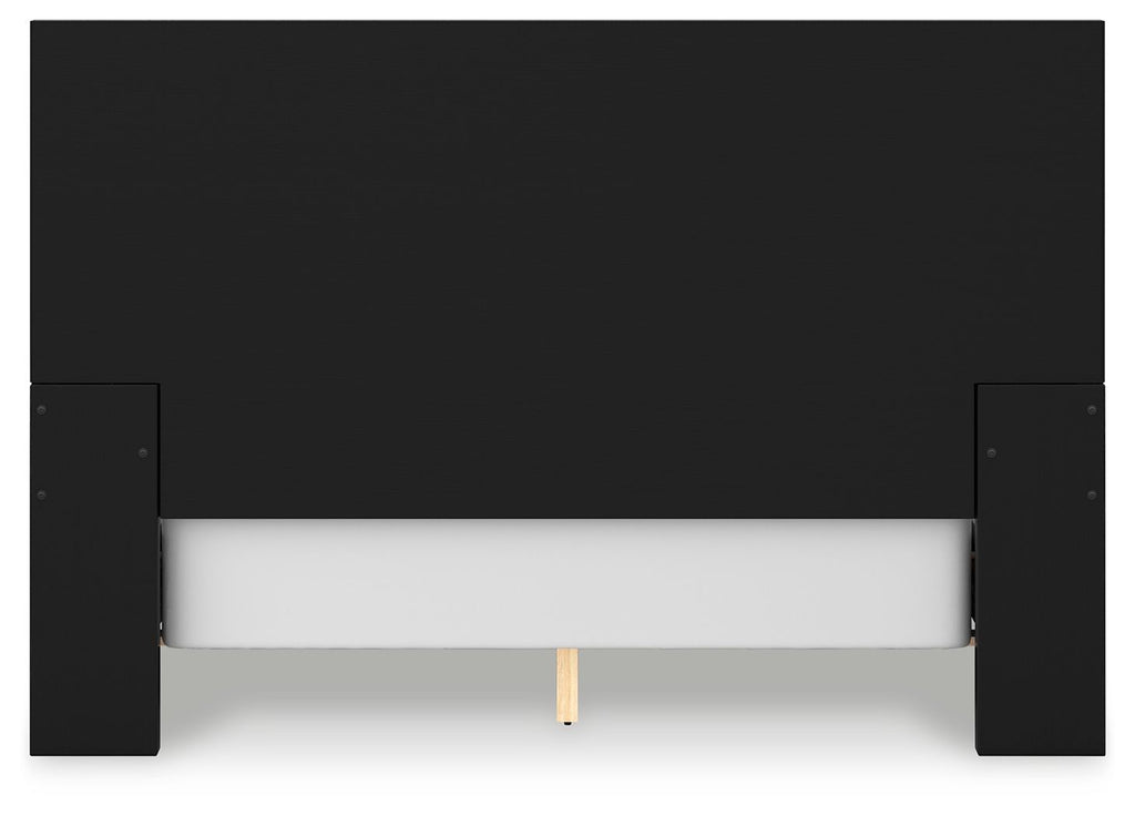 Londer - Black - Queen Panel Bed