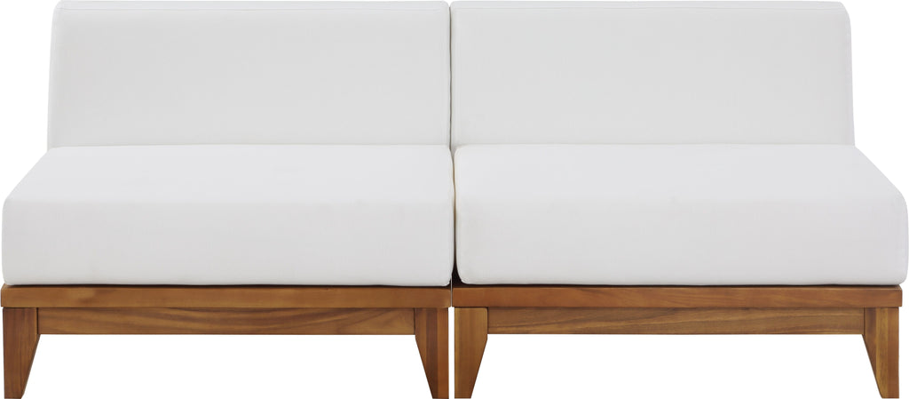 Rio - 2 Seat Modular Armless Sofa - Off White