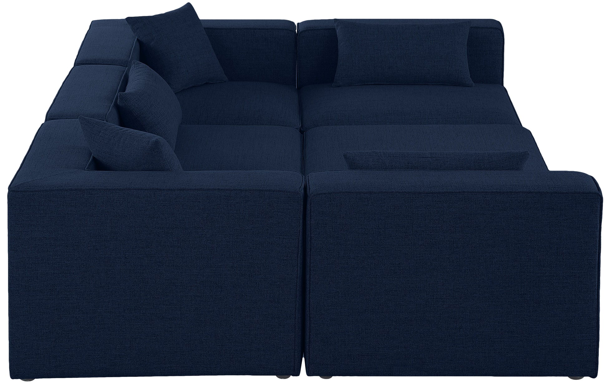 Cube - Linen 6 Piece Modular Sectional