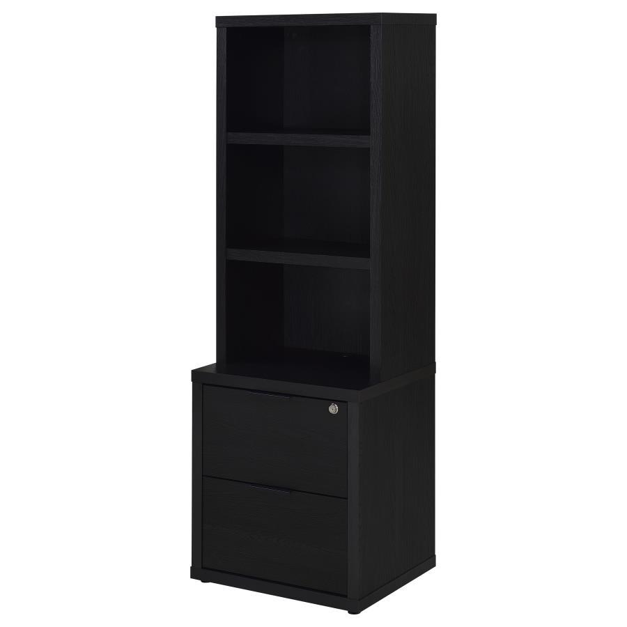 Westpark - 3-Shelf Bookcase USB And Lockable Drawer