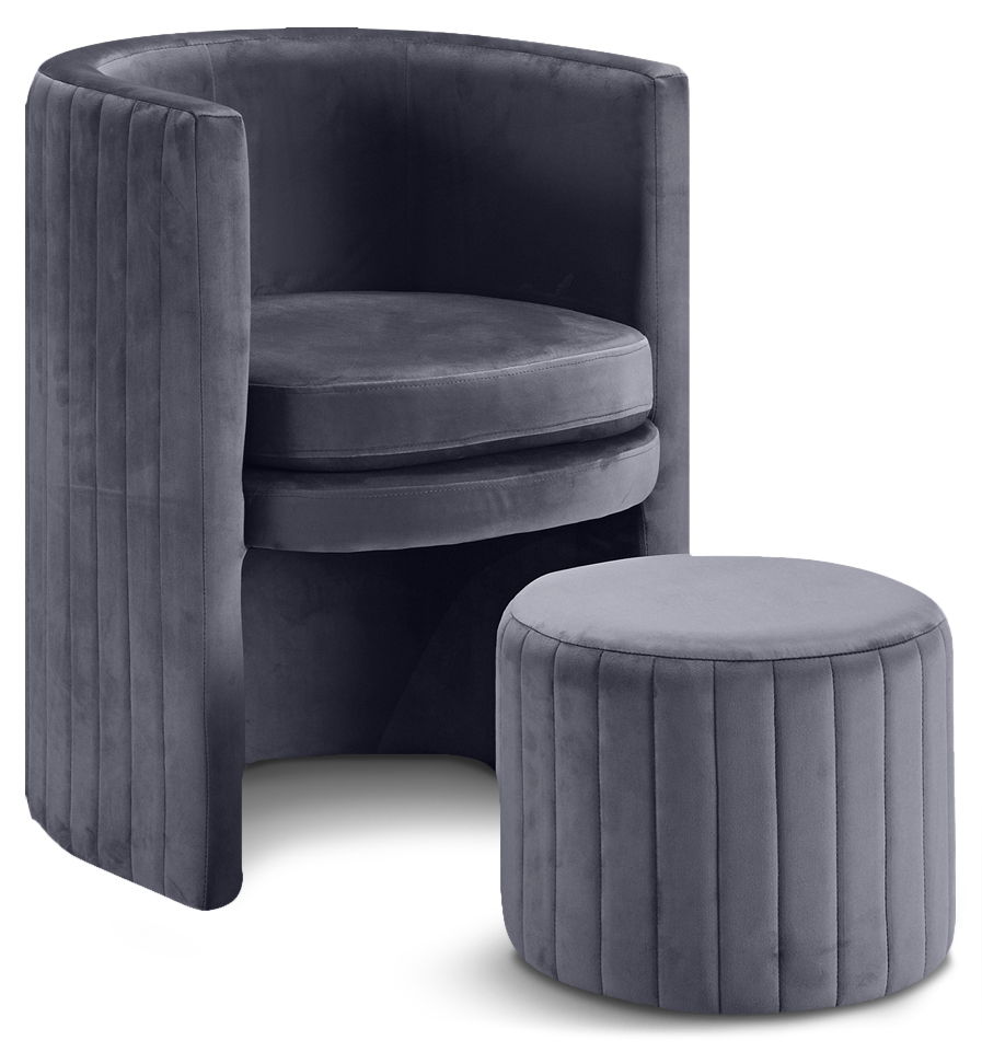 Selena - Accent Chair and Ottoman Set