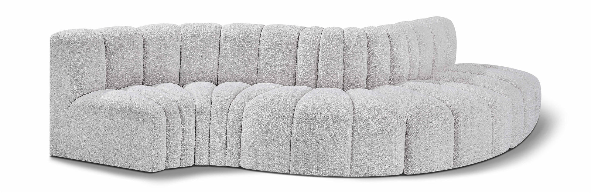 Arc - Boucle Fabric 5 Piece Modular Sofa