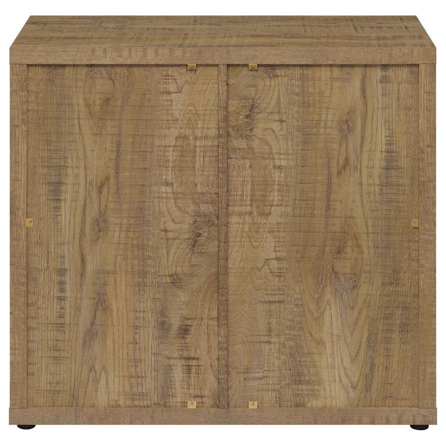 Pepita - 2 Door Engineered Wood Accent Cabinet - Mango Brown