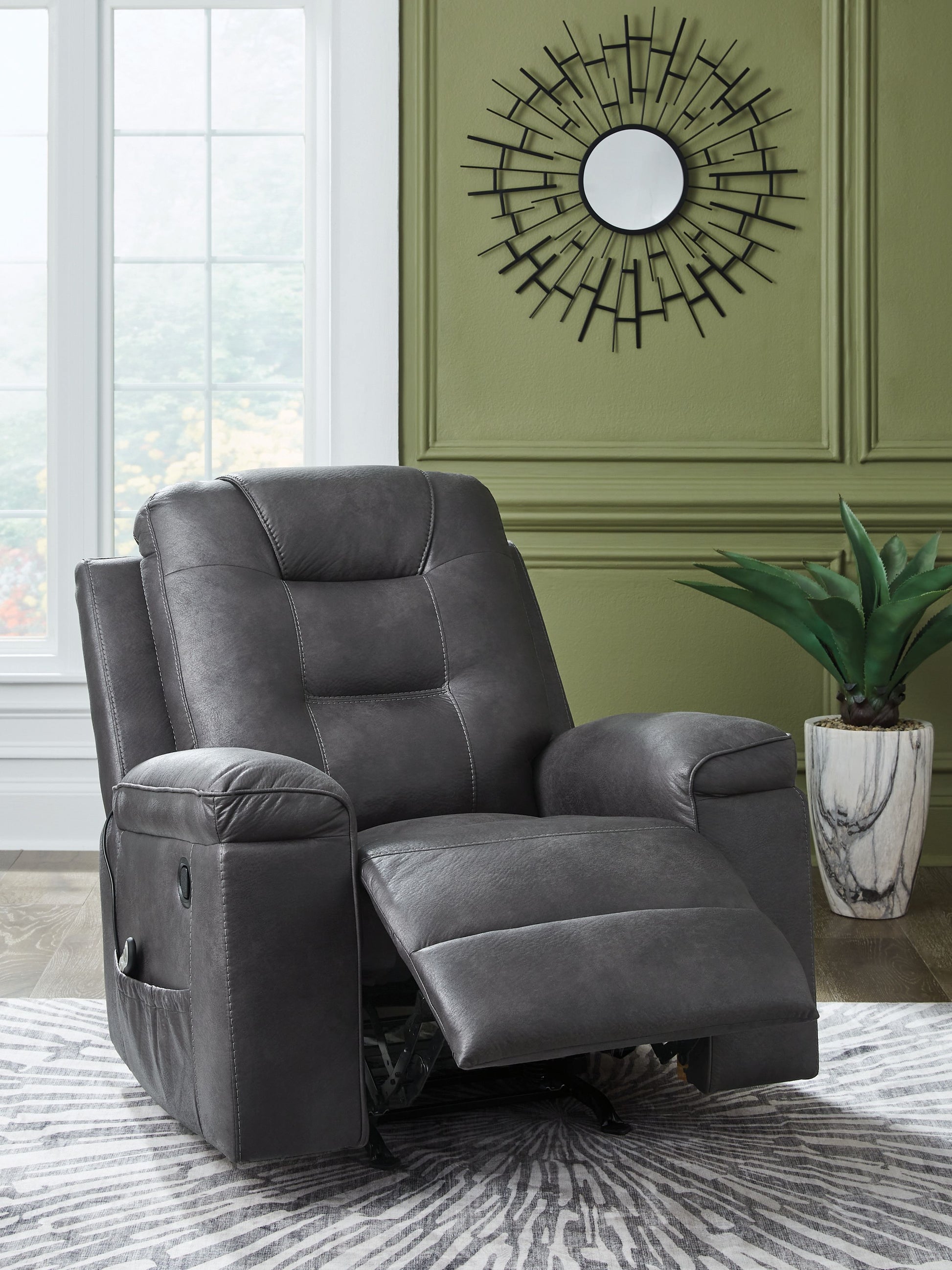 Stockworth - Granite - Rocker Recliner
