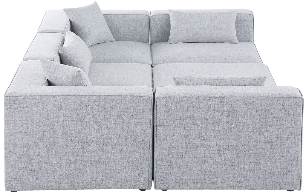 Cube - Linen 6 Piece Modular Sectional