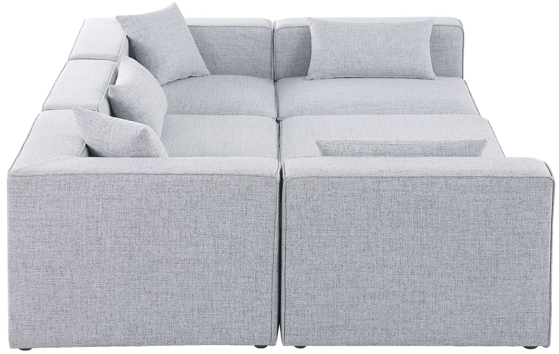 Cube - Linen 6 Piece Modular Sectional